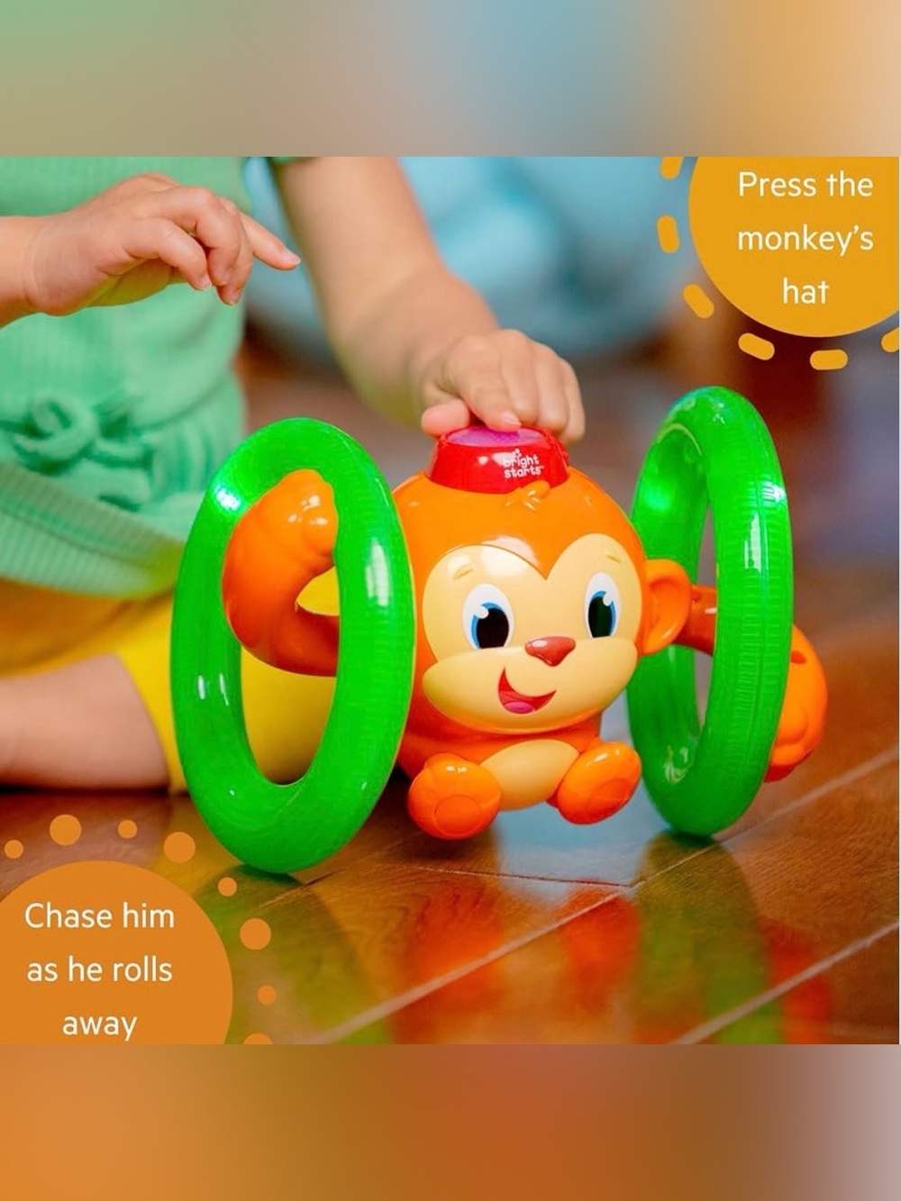 Bright Starts Roll & Glow Monkey